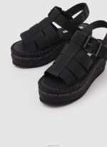 ⁦נשים 4N8XB647 Pepe Jeans שָׁחוֹר סנדלי טריז שמש של witney⁩ – תמונה ⁦3⁩