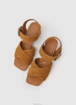 ⁦נשים 4N8XB649 Pepe Jeans קוניאק סנדלי זמש בסיסיים של altea⁩ – תמונה ⁦2⁩