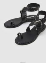 ⁦נשים 4N8XB656 Pepe Jeans שָׁחוֹר סנדלים שטוחים בטרנד hayes⁩ – תמונה ⁦3⁩