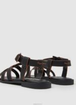 ⁦נשים 4N8XB657 Pepe Jeans שָׁחוֹר סנדלים שטוחים של hays rome⁩ – תמונה ⁦4⁩