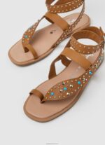 ⁦נשים 4N8XB658 Pepe Jeans לְהִשְׁתַזֵף סנדלי עור אתניים של irma⁩ – תמונה ⁦3⁩