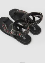 ⁦נשים 4N8XB659 Pepe Jeans שָׁחוֹר סנדלי עור אתניים של irma⁩ – תמונה ⁦4⁩