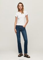נשים 4N8XB65 Pepe Jeans דֵנִים מכנסי ג'ינס בינוניים בגזרה בגזרה דקיקה