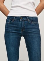 ⁦נשים 4N8XB65 Pepe Jeans דֵנִים מכנסי ג'ינס בינוניים בגזרה בגזרה דקיקה⁩ – תמונה ⁦3⁩