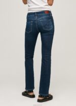 ⁦נשים 4N8XB65 Pepe Jeans דֵנִים מכנסי ג'ינס בינוניים בגזרה בגזרה דקיקה⁩ – תמונה ⁦4⁩