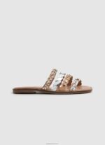 ⁦נשים 4N8XB663 Pepe Jeans שָׁחוֹר סנדלי עור irma multistraps⁩ – תמונה ⁦2⁩