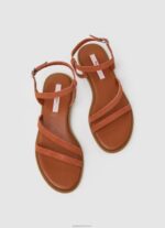 ⁦נשים 4N8XB667 Pepe Jeans כתום חלודה סנדלי זמש שטוחים של hays folk⁩ – תמונה ⁦2⁩
