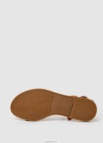⁦נשים 4N8XB667 Pepe Jeans כתום חלודה סנדלי זמש שטוחים של hays folk⁩ – תמונה ⁦5⁩