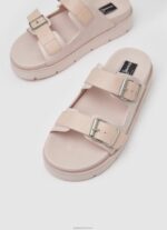 ⁦נשים 4N8XB669 Pepe Jeans ורוד בהיר סנדלי פולה פארק עם אבזם כפול⁩ – תמונה ⁦3⁩