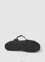 ⁦נשים 4N8XB671 Pepe Jeans שָׁחוֹר סנדלי טריז מבד קייט⁩ – תמונה ⁦5⁩