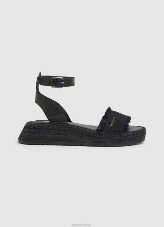 d7a0d7a9d799d79d_4n8xb671_pepe_jeans_d7a9d6b8d781d797d795d6b9d7a8_d7a1d7a0d793d79cd799_d798d7a8d799d796_d79ed791d793_d7a7d799d79.jpg נשים 4N8XB671 Pepe Jeans שָׁחוֹר סנדלי טריז מבד קייט – תמונה 1