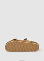 ⁦נשים 4N8XB673 Pepe Jeans טַבָּק סנדלי עור אתניק של oban⁩ – תמונה ⁦5⁩