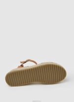 ⁦נשים 4N8XB677 Pepe Jeans טַבָּק סנדלי טריז עם emboed של קייט⁩ – תמונה ⁦5⁩