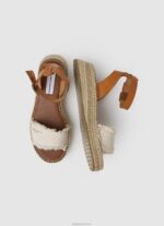 ⁦נשים 4N8XB678 Pepe Jeans צבע קרם סנדלי טריז מבד קייט⁩ – תמונה ⁦2⁩
