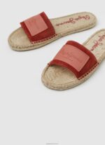 ⁦נשים 4N8XB679 Pepe Jeans דליה אדומה סנדלי עור siva ברי⁩ – תמונה ⁦3⁩