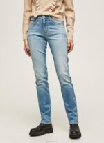 ⁦נשים 4N8XB67 Pepe Jeans דֵנִים ג'ינס בגזרה בגזרה גבוהה⁩ – תמונה ⁦2⁩