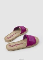 ⁦נשים 4N8XB680 Pepe Jeans שזיף בהיר סנדלי עור siva ברי⁩ – תמונה ⁦4⁩