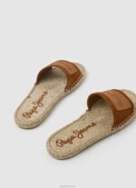 ⁦נשים 4N8XB682 Pepe Jeans קוניאק סנדלי עור siva ברי⁩ – תמונה ⁦4⁩
