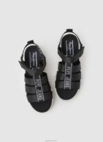 ⁦נשים 4N8XB686 Pepe Jeans שָׁחוֹר סנדלי טרק של נקודת ונוס⁩ – תמונה ⁦2⁩