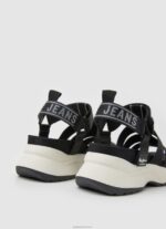 ⁦נשים 4N8XB686 Pepe Jeans שָׁחוֹר סנדלי טרק של נקודת ונוס⁩ – תמונה ⁦4⁩