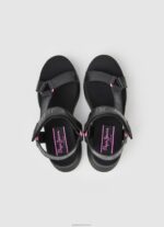 ⁦נשים 4N8XB687 Pepe Jeans שָׁחוֹר סנדלי venus ace trek⁩ – תמונה ⁦2⁩