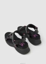 ⁦נשים 4N8XB687 Pepe Jeans שָׁחוֹר סנדלי venus ace trek⁩ – תמונה ⁦4⁩
