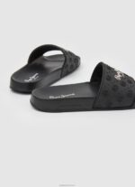 ⁦נשים 4N8XB690 Pepe Jeans שָׁחוֹר כפכפי חוף רגילים⁩ – תמונה ⁦4⁩