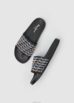 ⁦נשים 4N8XB692 Pepe Jeans שָׁחוֹר סט סליידר כפכפי חוף⁩ – תמונה ⁦2⁩