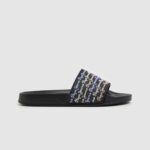 נשים 4N8XB692 Pepe Jeans שָׁחוֹר סט סליידר כפכפי חוף