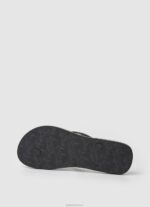 ⁦נשים 4N8XB697 Pepe Jeans שָׁחוֹר מגרפה אותיות כפכפי חוף⁩ – תמונה ⁦5⁩