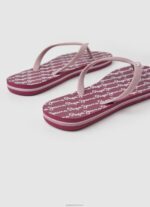 ⁦נשים 4N8XB698 Pepe Jeans אדום מאובק כפכפי חוף מגרפה⁩ – תמונה ⁦4⁩