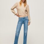 נשים 4N8XB69 Pepe Jeans דֵנִים ג'ינס בגזרה דקיקה של aubrey midrise