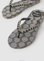⁦נשים 4N8XB704 Pepe Jeans שָׁחוֹר כפכפי חוף מגרפה מטבעות⁩ – תמונה ⁦3⁩
