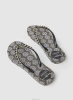 ⁦נשים 4N8XB704 Pepe Jeans שָׁחוֹר כפכפי חוף מגרפה מטבעות⁩ – תמונה ⁦4⁩