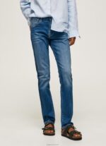 ⁦נשים 4N8XB70 Pepe Jeans דֵנִים ג'ינס בגזרה גבוהה בגזרה דקיקה⁩ – תמונה ⁦2⁩