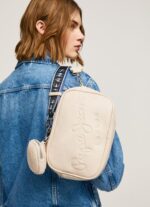 נשים 4N8XB712 Pepe Jeans חוּבצָה תיק crossbody מקסי עם לוגו מובלט