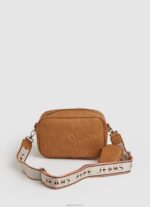 נשים 4N8XB714 Pepe Jeans גָמָל תיק crossbody מקסי עם לוגו מובלט
