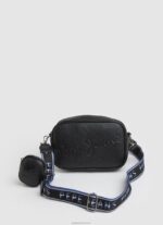 ⁦נשים 4N8XB714 Pepe Jeans גָמָל תיק crossbody מקסי עם לוגו מובלט⁩ – תמונה ⁦4⁩