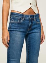⁦נשים 4N8XB71 Pepe Jeans דֵנִים מכנסי ג'ינס בינוניים בגזרה בגזרה דקיקה⁩ – תמונה ⁦3⁩
