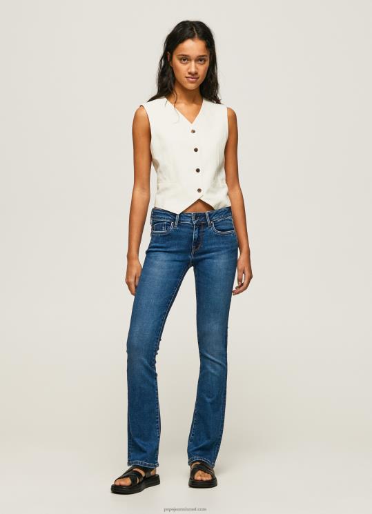 d7a0d7a9d799d79d_4n8xb71_pepe_jeans_d793d6b5d7a0d6b4d799d79d_d79ed79bd7a0d7a1d799_d792d799d7a0d7a1_d791d799d7a0d795d7a0d799d799.jpg נשים 4N8XB71 Pepe Jeans דֵנִים מכנסי ג'ינס בינוניים בגזרה בגזרה דקיקה – תמונה 1