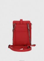⁦נשים 4N8XB728 Pepe Jeans סטודיו אדום תיק נייד משובץ⁩ – תמונה ⁦2⁩