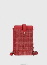 נשים 4N8XB728 Pepe Jeans סטודיו אדום תיק נייד משובץ