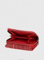 ⁦נשים 4N8XB729 Pepe Jeans סטודיו אדום ארנק משובץ⁩ – תמונה ⁦3⁩