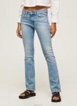 ⁦נשים 4N8XB72 Pepe Jeans דֵנִים מכנסי ג'ינס בגזרה בגזרה של פיקדילי בינוני⁩ – תמונה ⁦2⁩