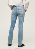 ⁦נשים 4N8XB72 Pepe Jeans דֵנִים מכנסי ג'ינס בגזרה בגזרה של פיקדילי בינוני⁩ – תמונה ⁦4⁩