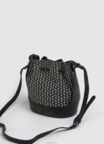 ⁦נשים 4N8XB730 Pepe Jeans שָׁחוֹר תיק דלי אקארד ארוג⁩ – תמונה ⁦2⁩