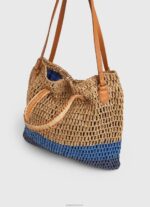 ⁦נשים 4N8XB745 Pepe Jeans dulwich תיק שקית קש ארוג⁩ – תמונה ⁦3⁩