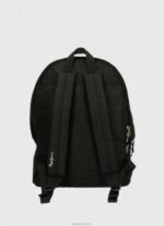⁦נשים 4N8XB752 Pepe Jeans שָׁחוֹר תיק גב ביצועי רוכסן כפול של aris⁩ – תמונה ⁦3⁩