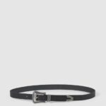 נשים 4N8XB759 Pepe Jeans שָׁחוֹר חגורה דקה מעור