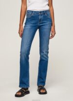 ⁦נשים 4N8XB75 Pepe Jeans דֵנִים מכנסי ג'ינס בגזרה בגזרה של פיקדילי בינוני⁩ – תמונה ⁦2⁩